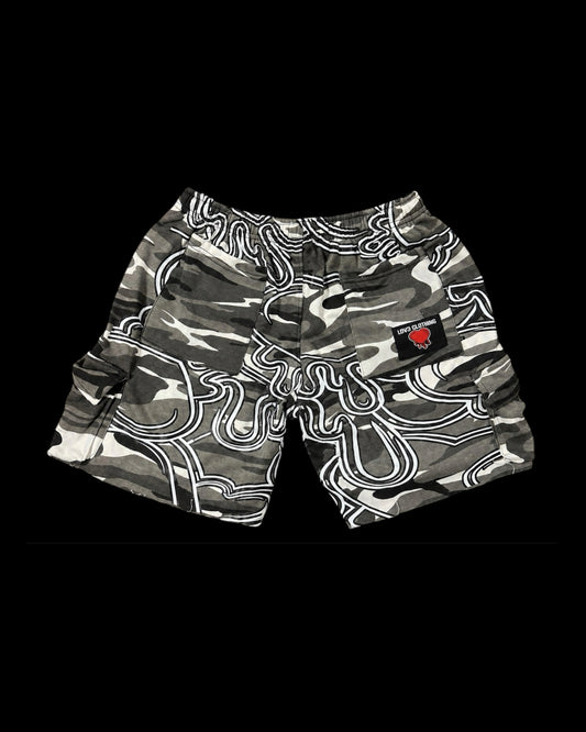 LOV3 Camo Signature Cargo Shorts