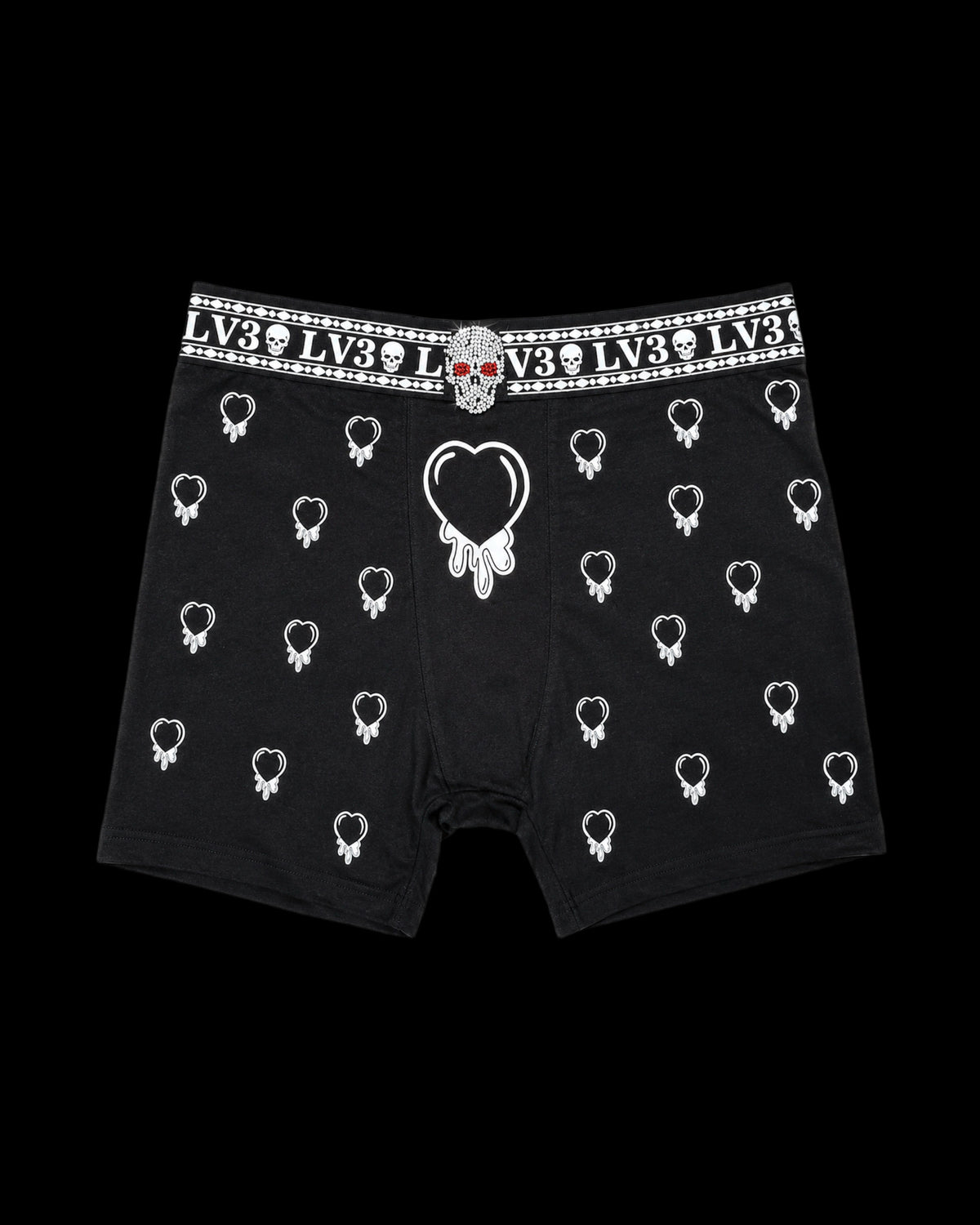 LOV3 Till Death Rhinestone Boxer Briefs