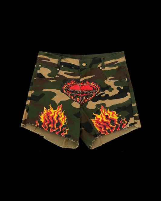 Heart of War Camo Shorts