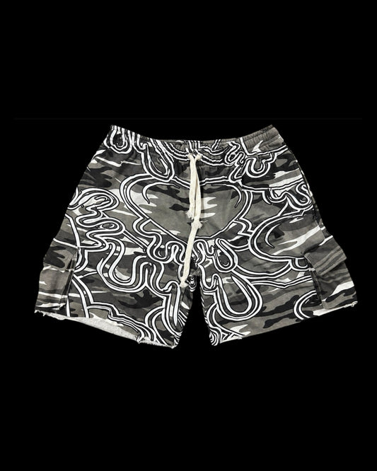 LOV3 Camo Signature Cargo Shorts