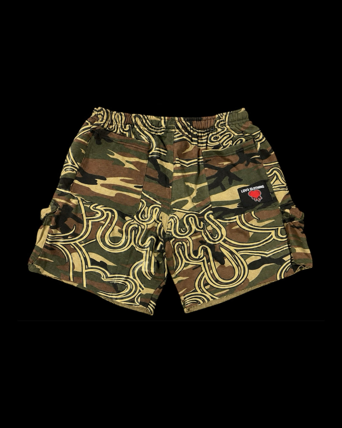LOV3 Camo Signature Cargo Shorts