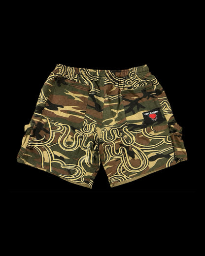 LOV3 Camo Signature Cargo Shorts