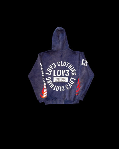 Born To LOV3 Zip Up Hoodie