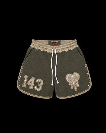 143 Signature Rhinestone Shorts