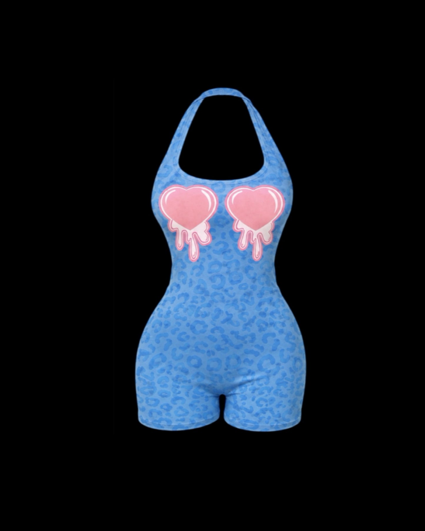 LOV3URIOS Leopard Print Romper